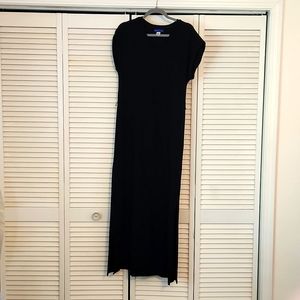 Full Length Black Sheath Dress, Size L